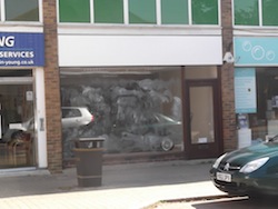 Retail premises in Totton, Southampton, let to beauty parlour business