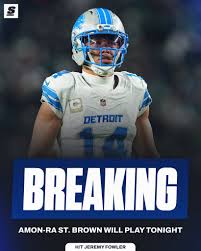 Is Amon-Ra St. Brown Playing This Week?