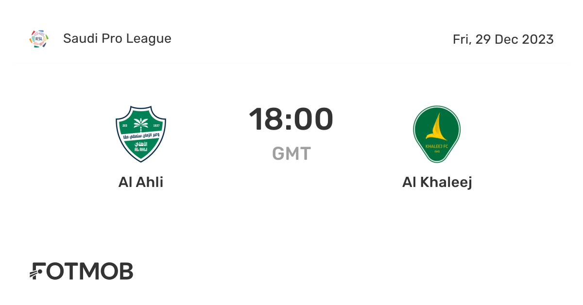 Al-Ahli Saudi vs Al-Khaleej: Match Preview and Insights