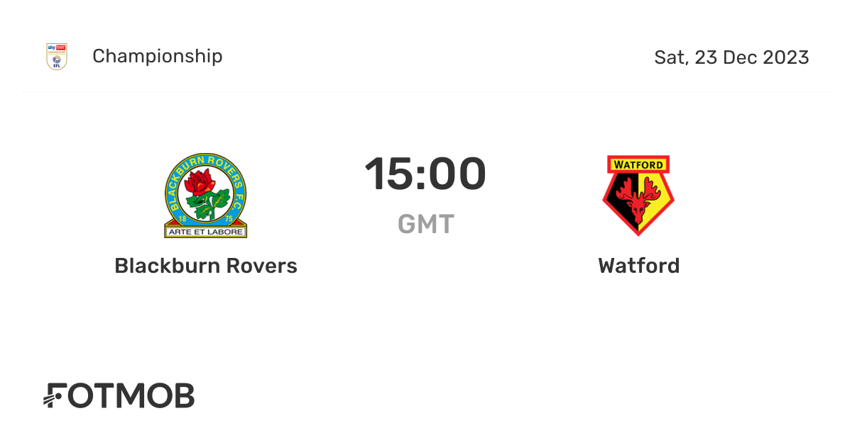 Blackburn Rovers vs Watford: A Compelling Clash in the Championship