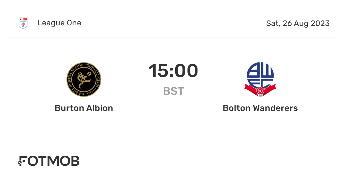 Bolton Wanderers vs Burton Albion: A Thrilling Encounter
