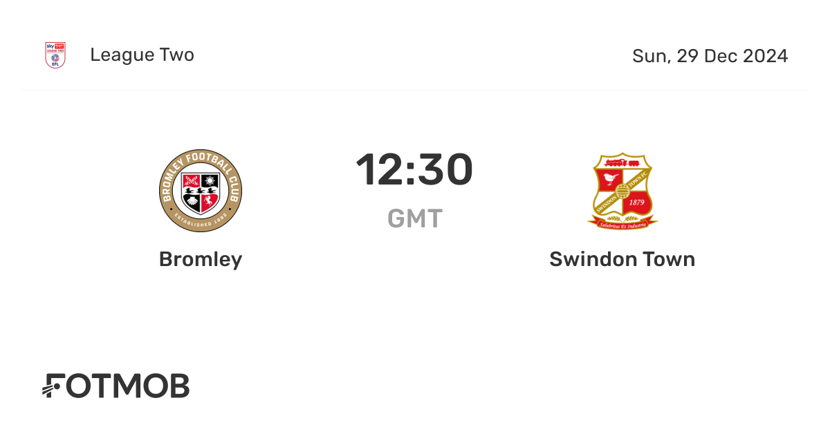 Bromley vs Swindon Town: Key Highlights and Analysis