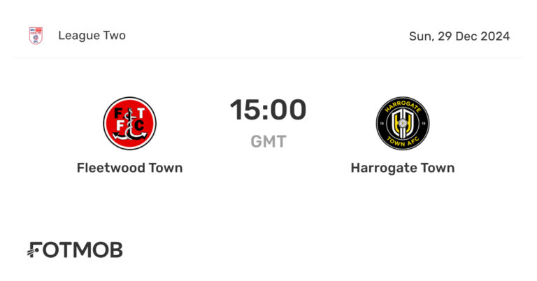 Harrogate Town vs Fleetwood Town: A Rivalry Renewed