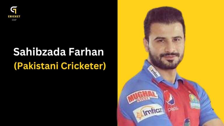 Sahibzada Farhan: The Rising Star in Pakistan Cricket