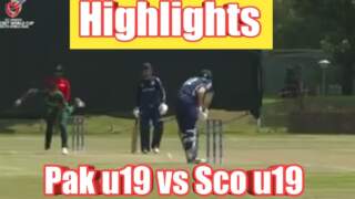 Scotland U-19 Takes on Pakistan U-19 in Thrilling Encounter