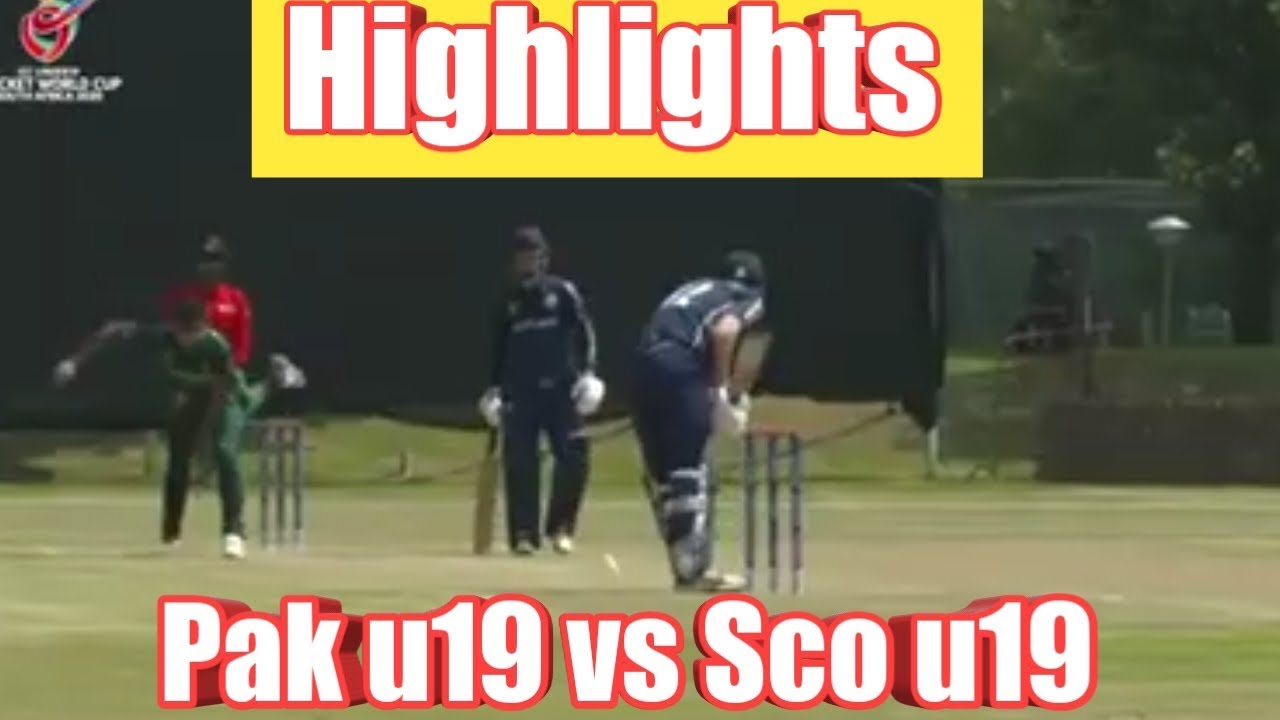 Scotland U-19 Takes on Pakistan U-19 in Thrilling Encounter