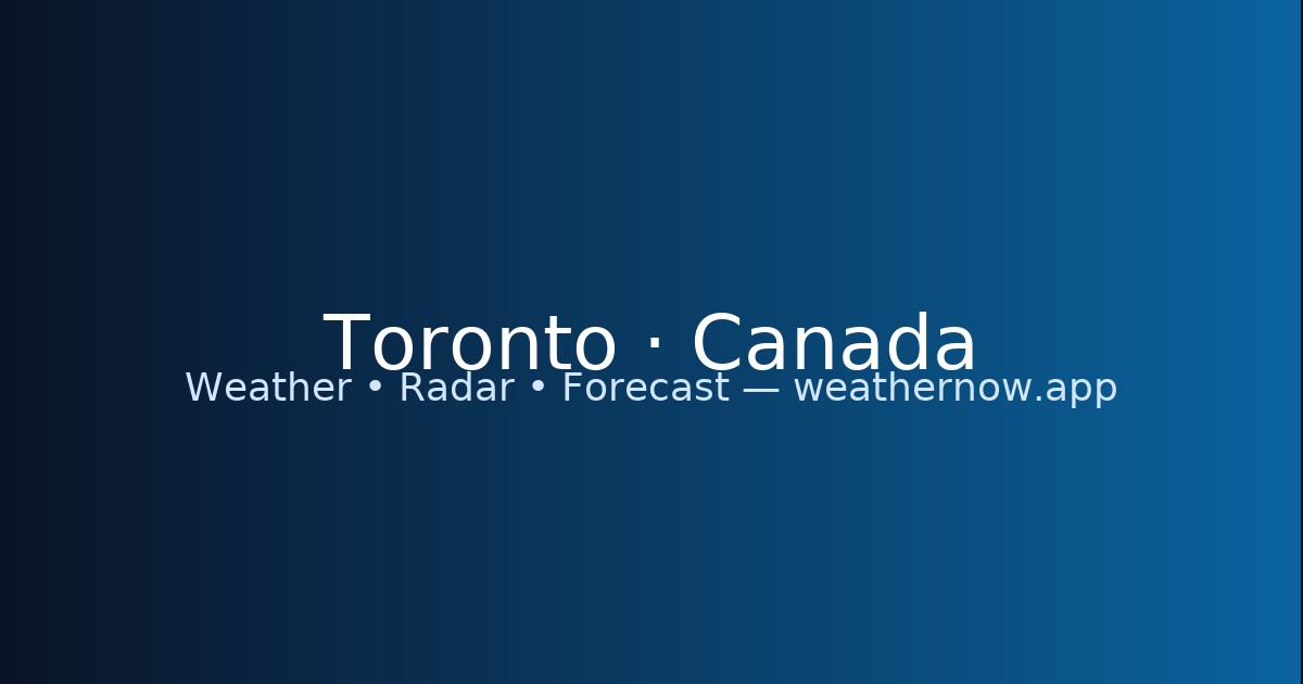 Latest Updates on Toronto Weather Forecasts