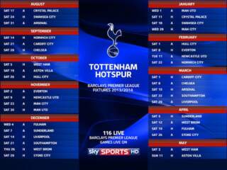 Latest Tottenham Fixtures for the 2023 Season