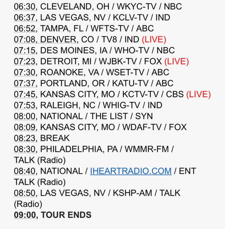 October 2023 TV Schedule Highlights