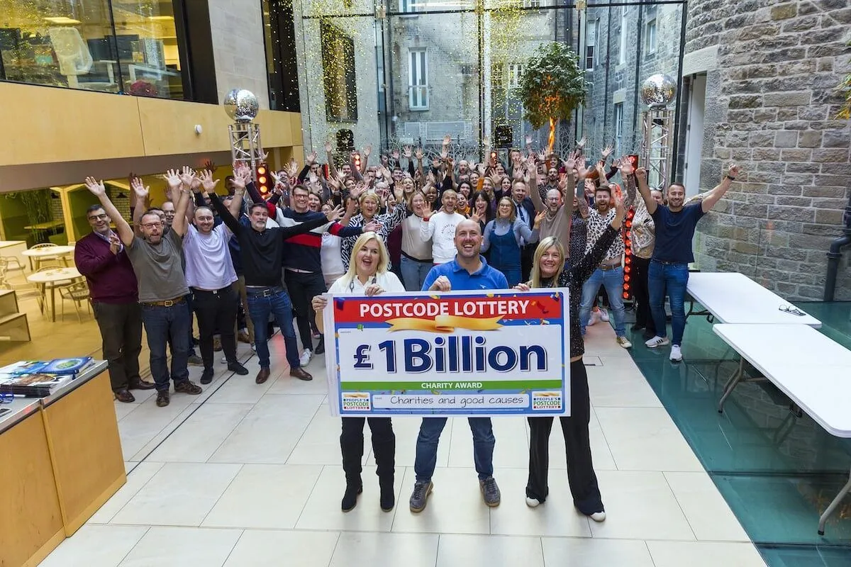 Who are the latest winners in the postcode lottery?