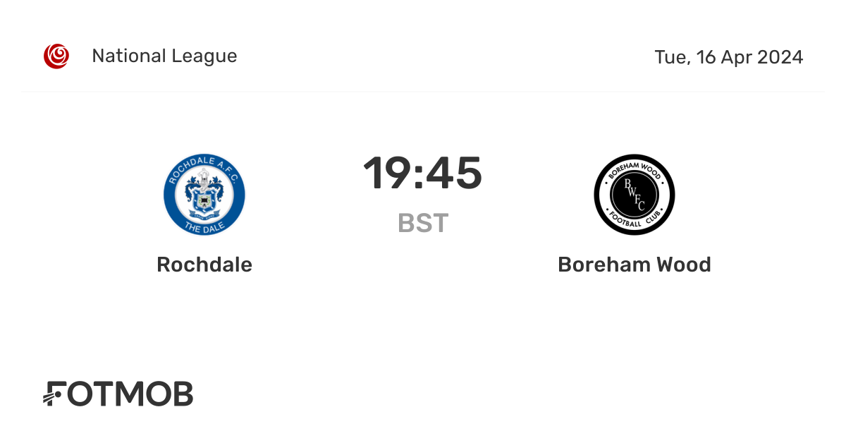 Rochdale vs Boreham Wood: Match Insights and Highlights