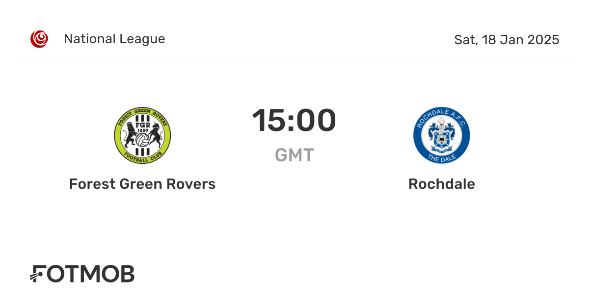 Rochdale Takes on Forest Green: A Match Analysis