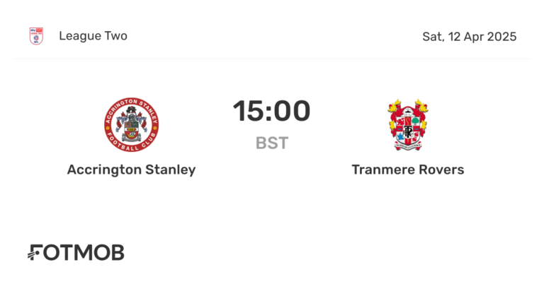 Tranmere vs Accrington Stanley: A Match to Remember