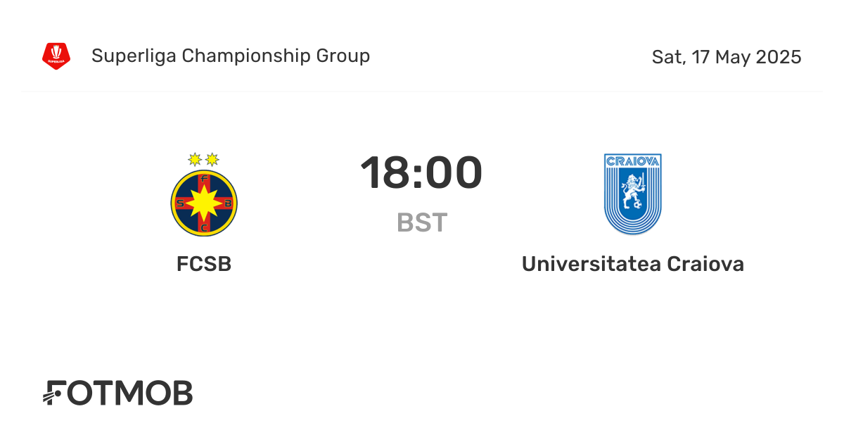Universitatea Craiova vs FCSB: A Clash of Romanian Football Giants