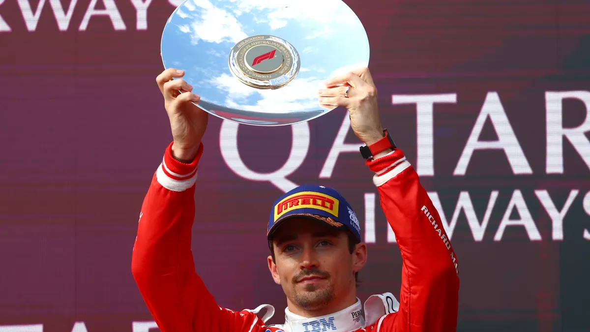 Charles leclerc shines at the australian grand prix