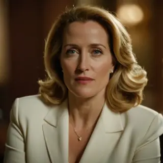 Gillian Anderson Shines at Paris Fashion Week