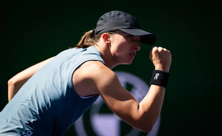 Iga świątek Dominates Muchova to Reach Indian Wells Quarterfinals