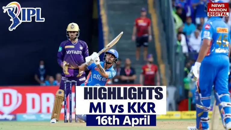 KKR vs MI: Mumbai Indians Triumph at Wankhede Stadium