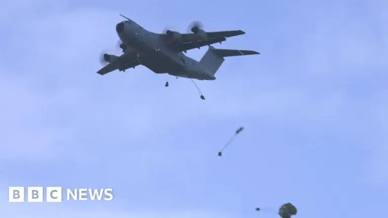 Parachute: Salisbury Plain Hosts Largest  Drop in Over a Decade