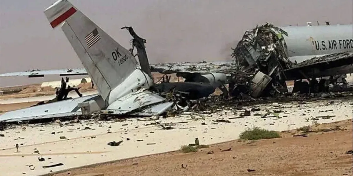 US Radar Jet Destroyed at Prince Sultan Air Base
