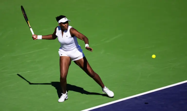 Venus williams suffers first-round loss at Indian Wells