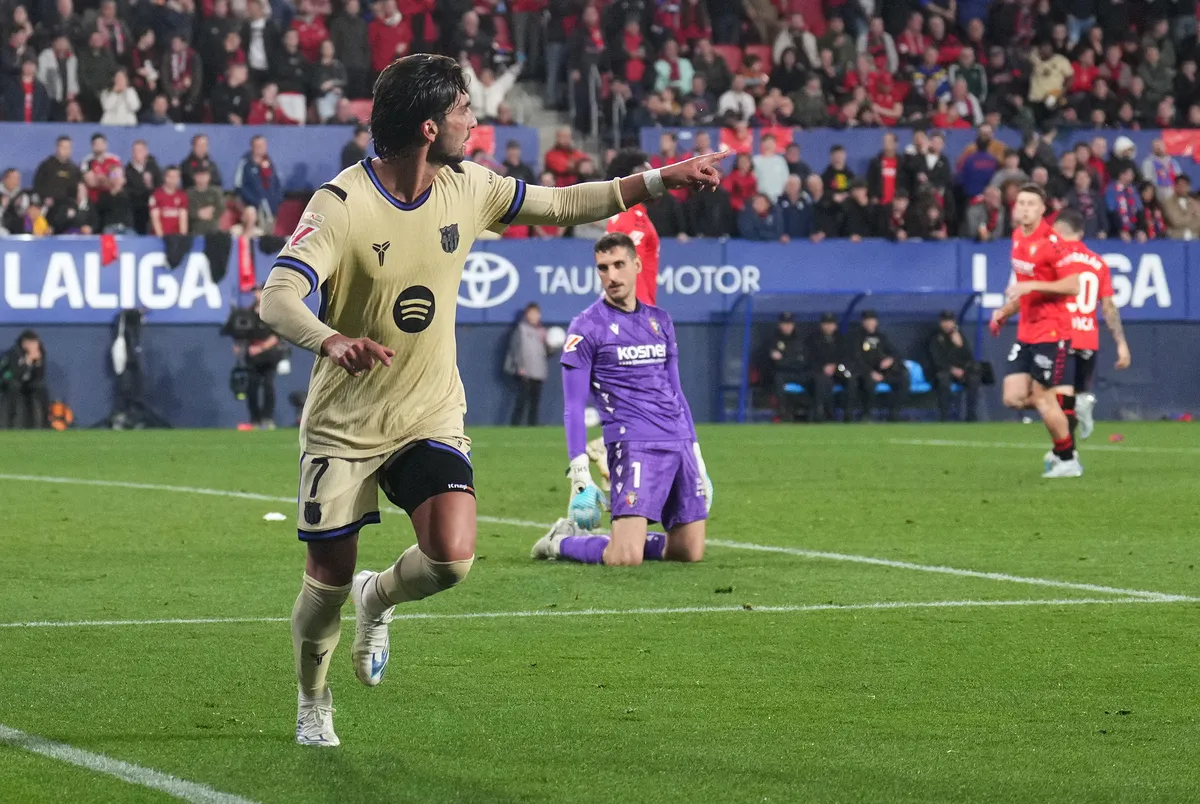 Barcelona’s Late Goals Secure Crucial Win in Pamplona