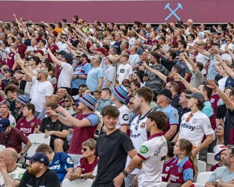 West Ham fans taunt David Sullivan during their win over Leeds