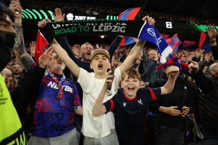 Crystal Palace fans are on their way to Leipzig after they beat Shakhtar Donetsk in the semi-finals.