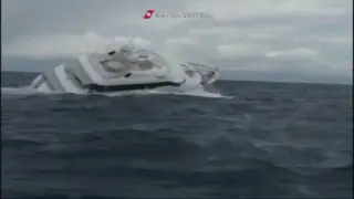Superyacht sinking