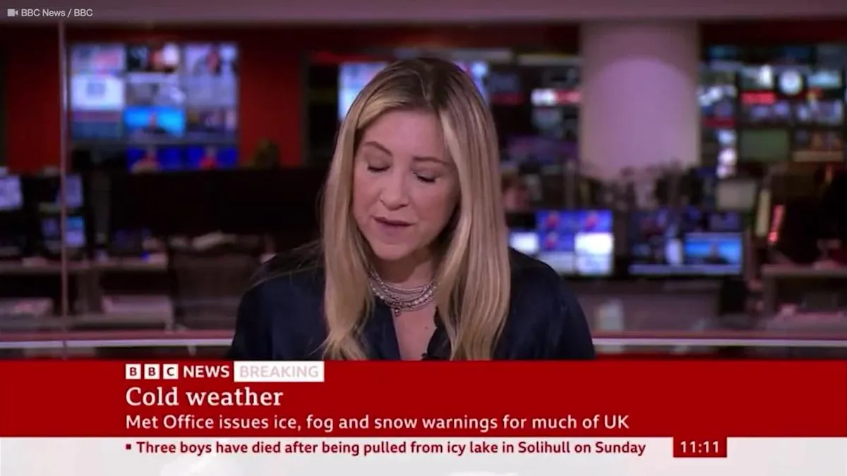 Which bbc presenter broken colleagues wrist