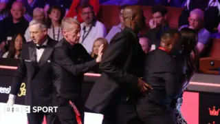 World snooker championship final protest