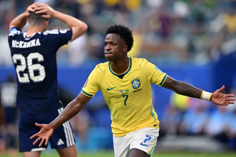 Japan’s Sano scores against Brazil in World Cup last 32 match