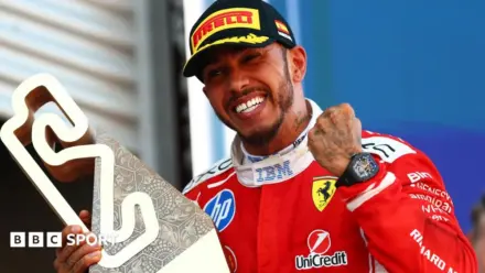 Barcelona-Catalunya Grand Prix: Lewis Hamilton secures first Ferrari victory as Kimi Antonelli retires