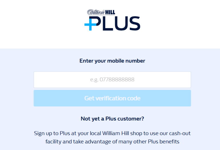 William Hill Plus login: account and card access  