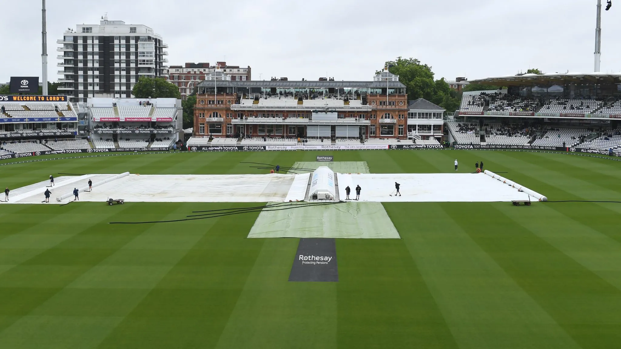 Lord's during a rain delay on day three of the Lord's Test (Getty Images)