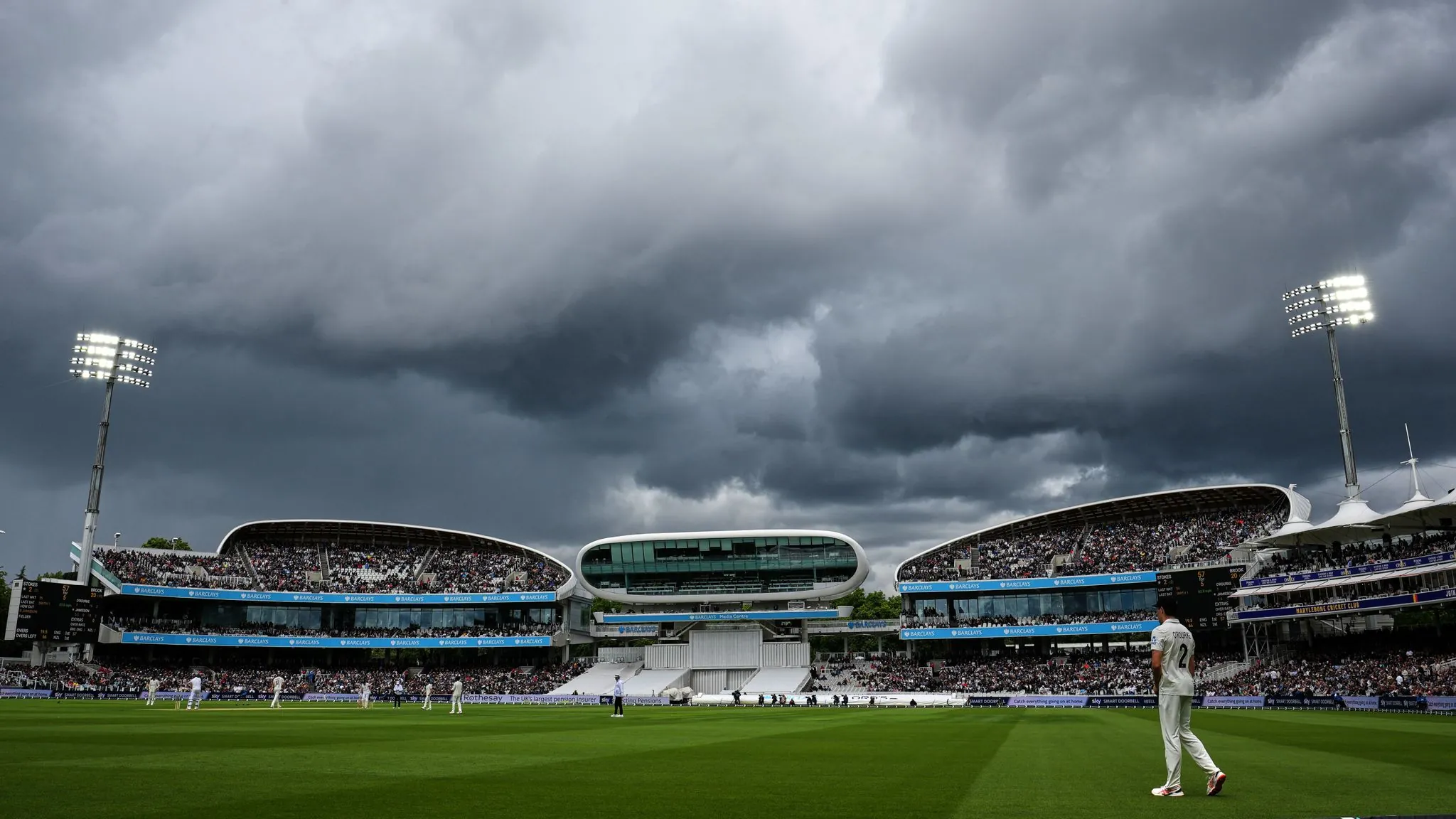 Bowlers from both sides took advantage of the cloudy conditions and uneven bounce at Lord's