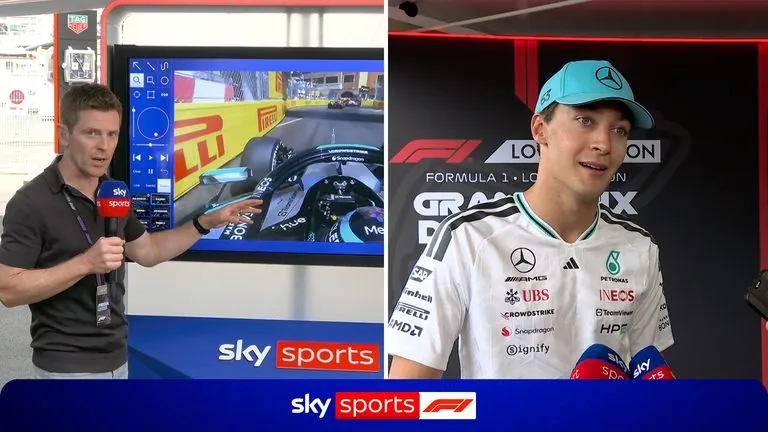 Anthony Davidson was at the SkyPad to explain why George Russell was given a drive-through penalty for not serving a previous speeding penalty.