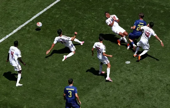 Ermin Mahmic #26 of Bosnia and Herzegovina scores