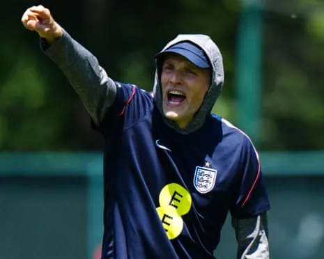 Thomas Tuchel during England training